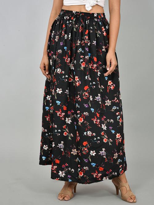 floral a-line skirt - 17519310 - Very Small Image - 1