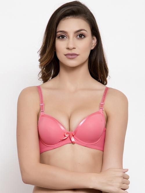 orange polyester push up bra - 17519511 - Very Small Image - 1