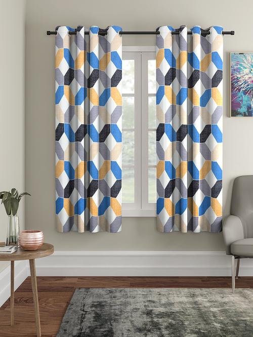cortina digital print polyester pack of 2 curtain - 17520814 - Very Small Image - 1