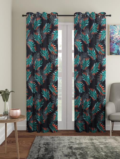 cortina digital print polyester pack of 2 curtain - 17520843 - Very Small Image - 1