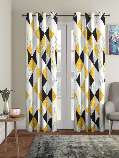 cortina digital print polyester pack of 2 curtain - 17520847 - Very Small Image - 1
