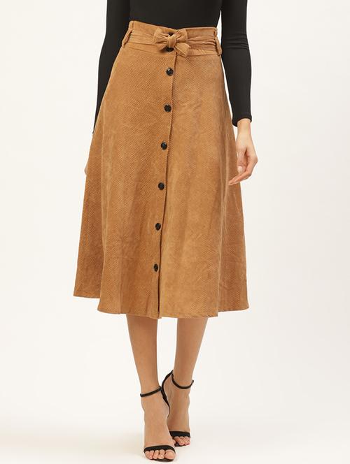 tie front a-line skirt - 17521119 - Very Small Image - 1