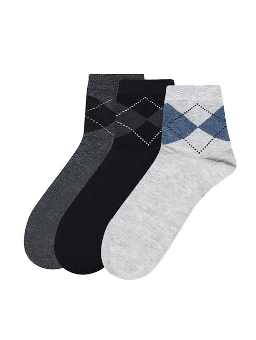 multi colored cotton ankle length sock - 17521383 - Very Small Image - 1