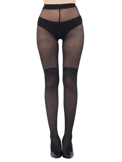 black nylon blend stockings - 17521399 - Very Small Image - 1