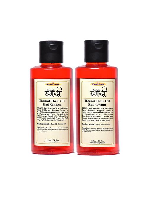 khadi india bestlyfe red onion conditioner (210x2)ml - 17521806 - Very Small Image - 1