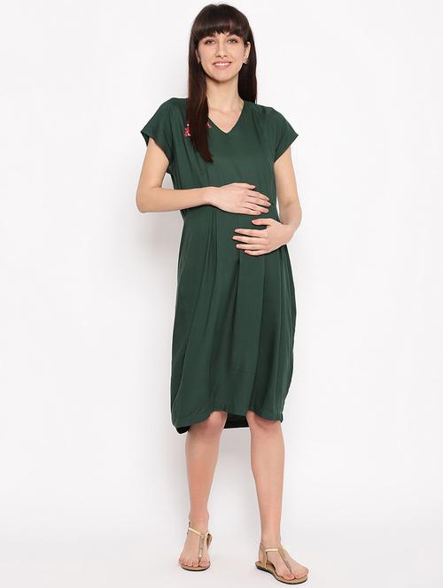 embroidered maternity wear dress - 17521964 - Very Small Image - 1