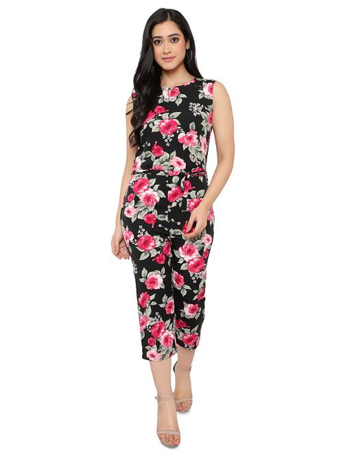floral 3/4th jumpssuit - 17523932 - Very Small Image - 1