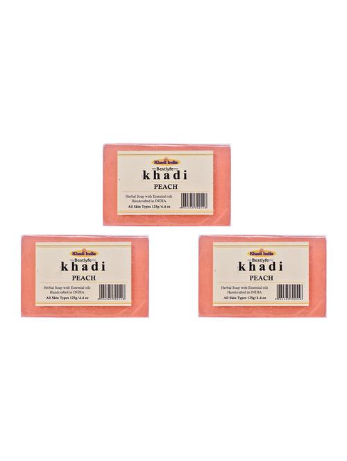 khadi india bestlyfe peach soap 125x3 g - 17524791 - Very Small Image - 1