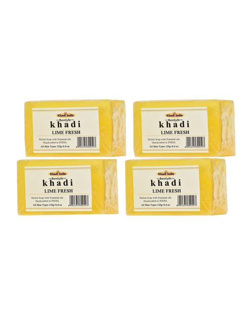 khadi india bestlyfe lime fresh soap 125x4 g - 17525070 - Very Small Image - 1