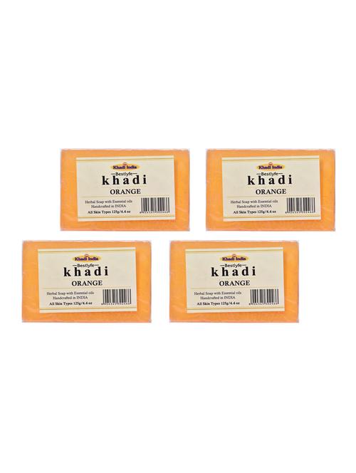 khadi india bestlyfe orange soap 125x4 g - 17525074 - Very Small Image - 1