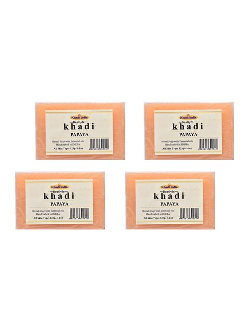 khadi india bestlyfe papaya soap 125x4 g - 17525092 - Very Small Image - 1