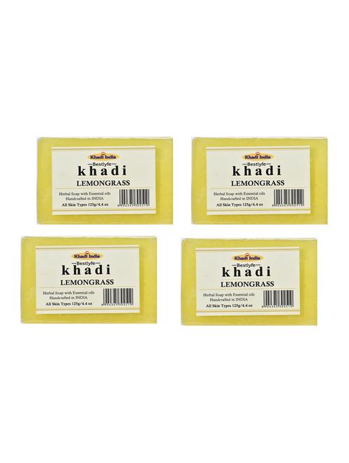 khadi india bestlyfe lemongrass soap 125x4 g - 17525106 - Very Small Image - 1