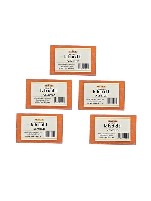 khadi india bestlyfe almond soap 125x5 g - 17525400 - Very Small Image - 1