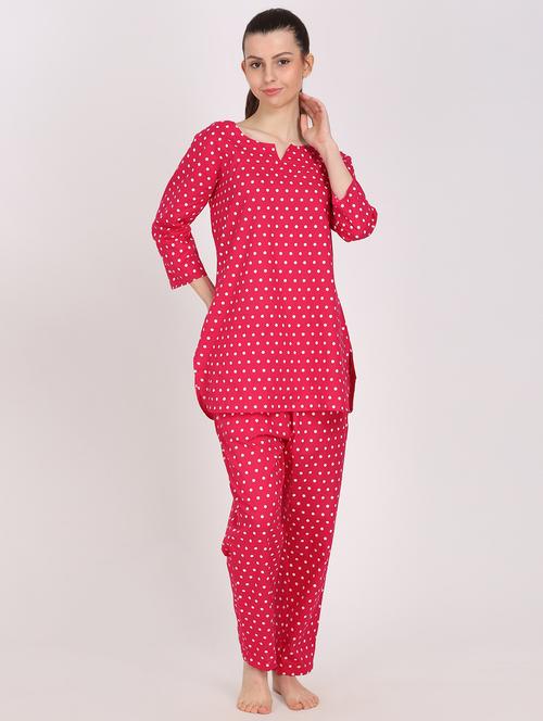 printed nightwear pyjama set - 17525714 - Very Small Image - 1