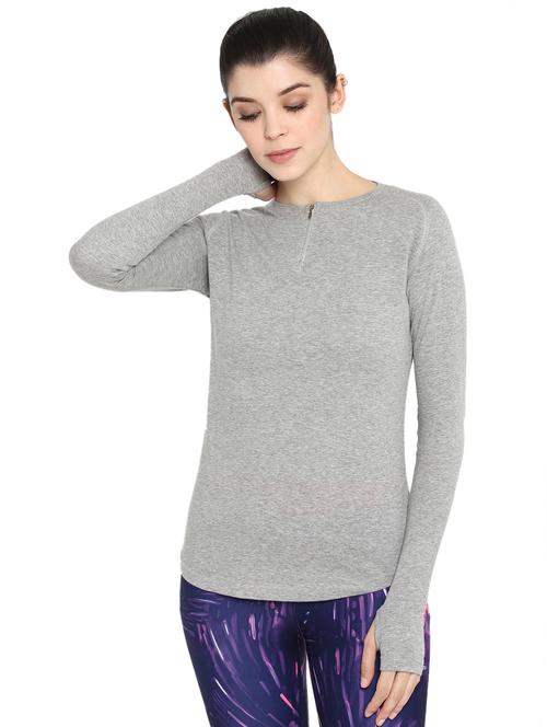 women's plain henley neck t-shirt - 17525894 - Very Small Image - 1