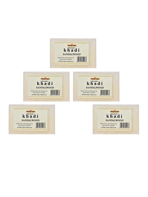 khadi india bestlyfe sandalwood soap 125x5 g - 17526205 - Very Small Image - 1
