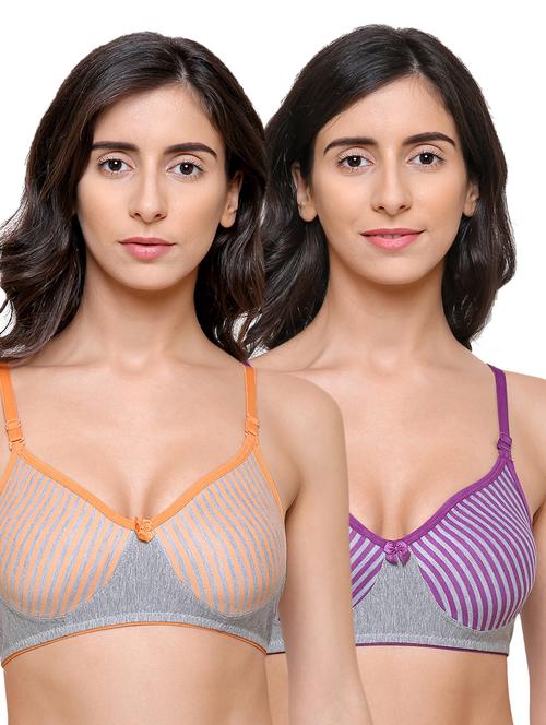 set of 2 floral patch t-shirt bra - 17526309 - Very Small Image - 1