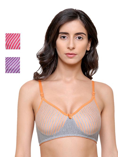 set of 2 floral patch t-shirt bra - 17526346 - Very Small Image - 1