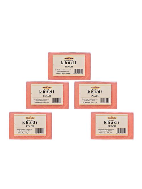 khadi india bestlyfe peach soap 125x5 g - 17526404 - Very Small Image - 1