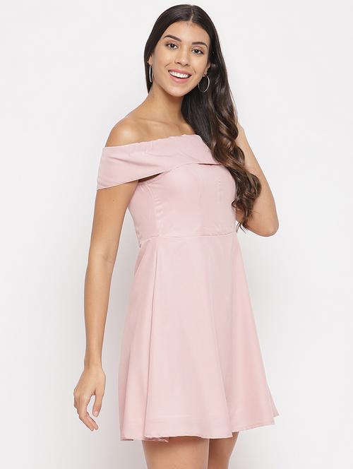 off shoulder skater dress - 17526551 - Very Small Image - 1