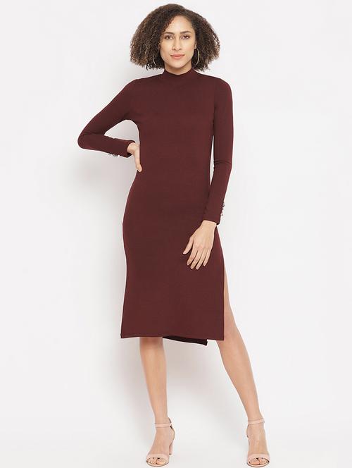 mock neck sheath dress - 17526558 - Very Small Image - 1