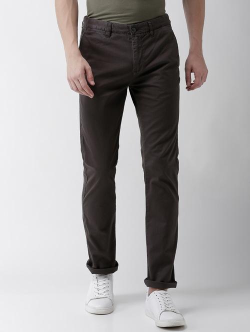 grey solid chinos - 17526699 - Very Small Image - 1