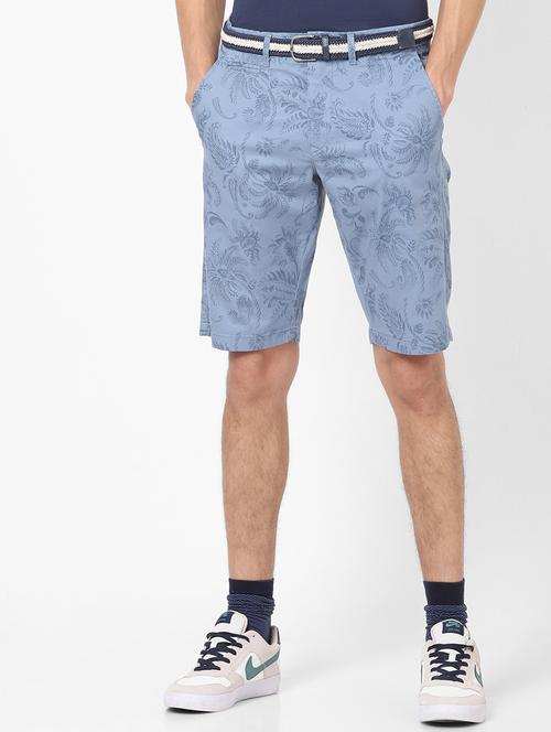 light blue printed bermuda shorts - 17526722 - Very Small Image - 1
