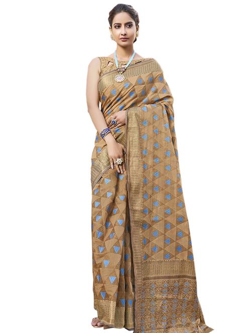 jacquard work paithani saree with blouse - 17527709 - Very Small Image - 1