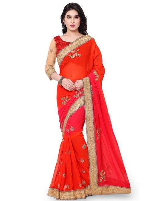 self design embroidered saree - 17527720 - Very Small Image - 1