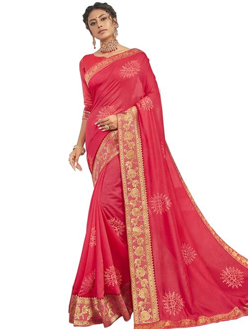 embellished bordered saree - 17527726 - Very Small Image - 1
