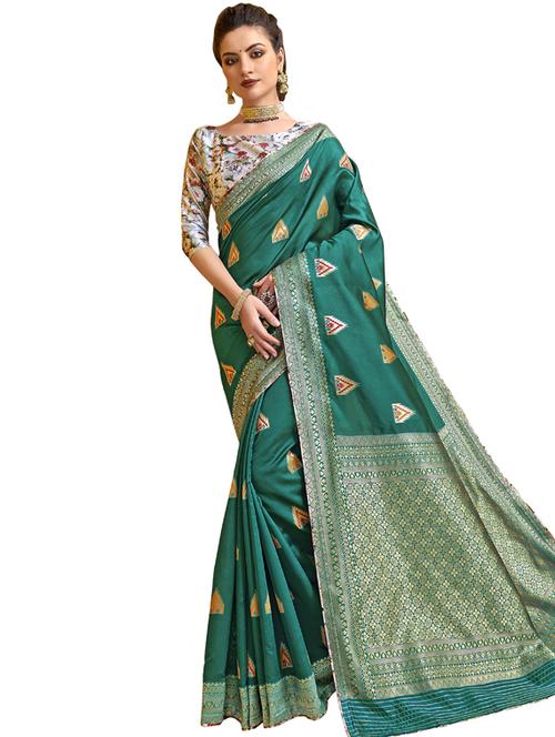 jacquard work paithani saree - 17527732 - Very Small Image - 1