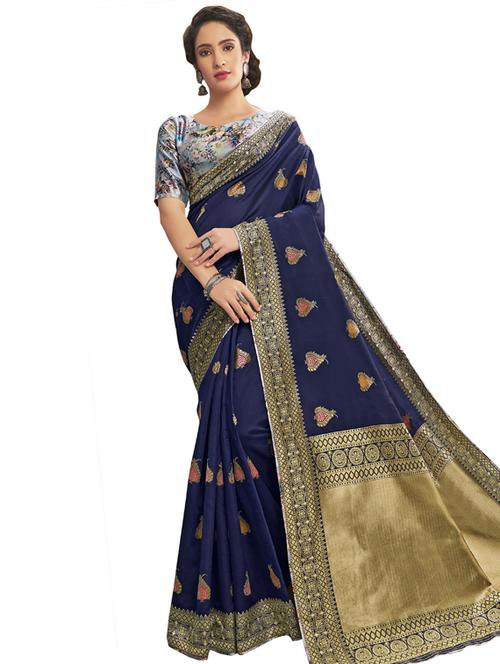 jacquard work paithani saree - 17527735 - Very Small Image - 1