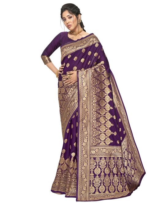 self design paithani saree with blouse - 17527859 - Very Small Image - 1