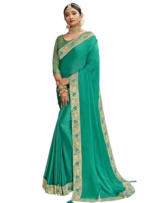 lace detail embroidered saree - 17527968 - Very Small Image - 1