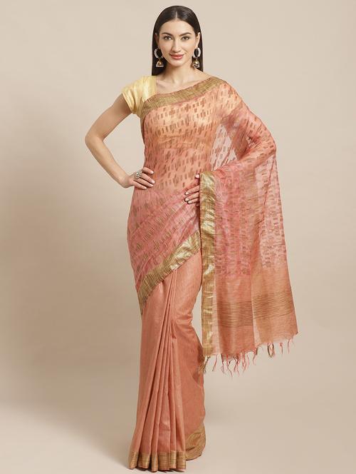 self design bhagalpuri saree with blouse - 17528227 - Very Small Image - 1