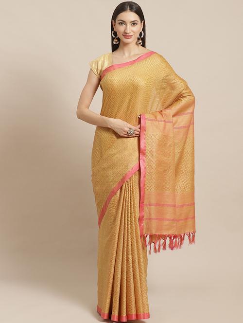 women's stripes beige colored saree - 17528236 - Very Small Image - 1