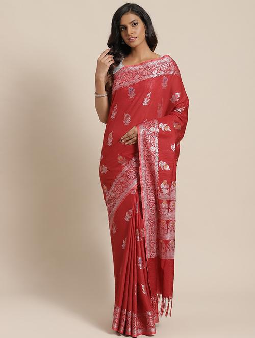 self design bhagalpuri saree with blouse - 17528253 - Very Small Image - 1