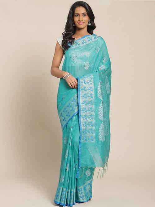 self design bhagalpuri saree with blouse - 17528254 - Very Small Image - 1