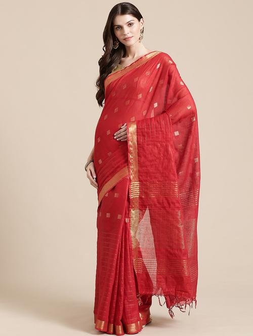 self design bhagalpuri saree with blouse - 17528263 - Very Small Image - 1