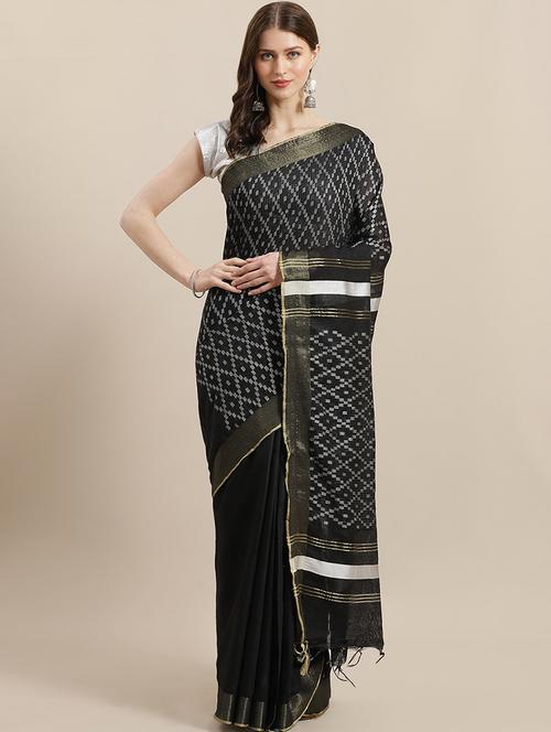 self design bhagalpuri saree with blouse - 17528264 - Very Small Image - 1