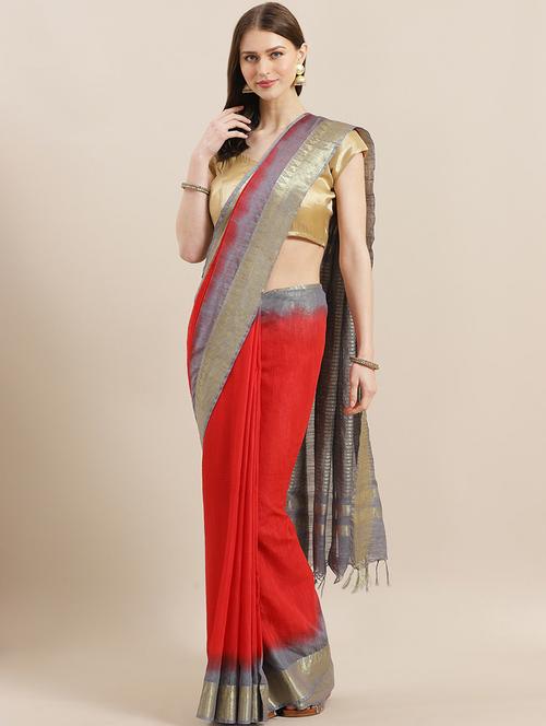 self design bhagalpuri saree with blouse - 17528269 - Very Small Image - 1