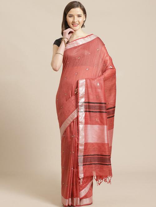 self design bhagalpuri saree with blouse - 17528309 - Very Small Image - 1