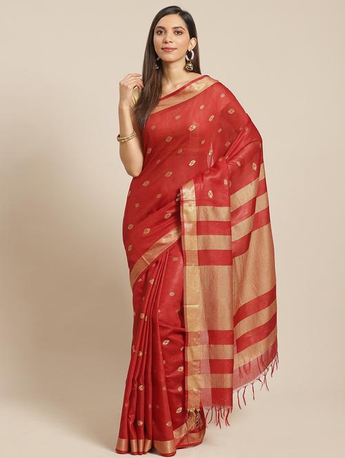 self design bhagalpuri saree with blouse - 17528343 - Very Small Image - 1