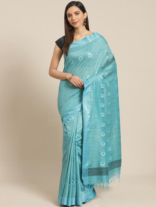 self design bhagalpuri saree with blouse - 17528361 - Very Small Image - 1