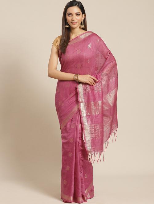 self design bhagalpuri saree with blouse - 17528379 - Very Small Image - 1