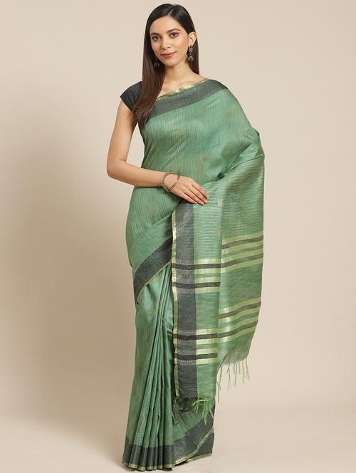 self design bhagalpuri saree with blouse - 17528388 - Very Small Image - 1