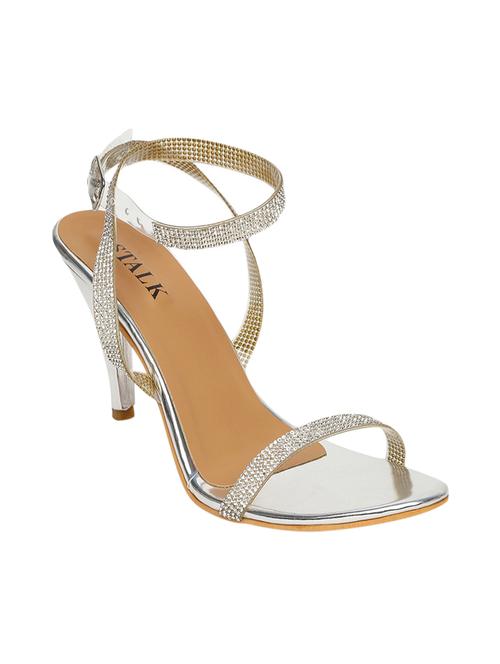 silver back strap sandal - 17528440 - Very Small Image - 1