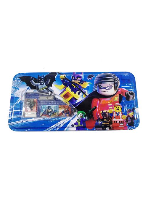 blue plastic & steel geometry box stationery - 17529501 - Very Small Image - 1