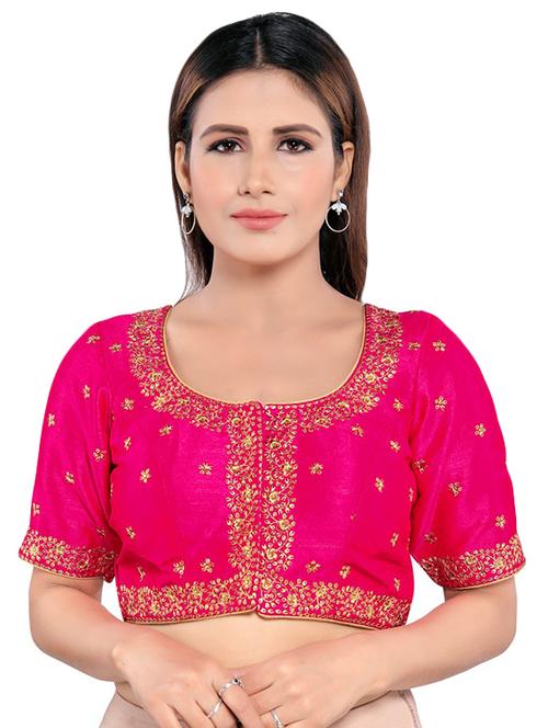 magenta embroidered blouse - 17529587 - Very Small Image - 1