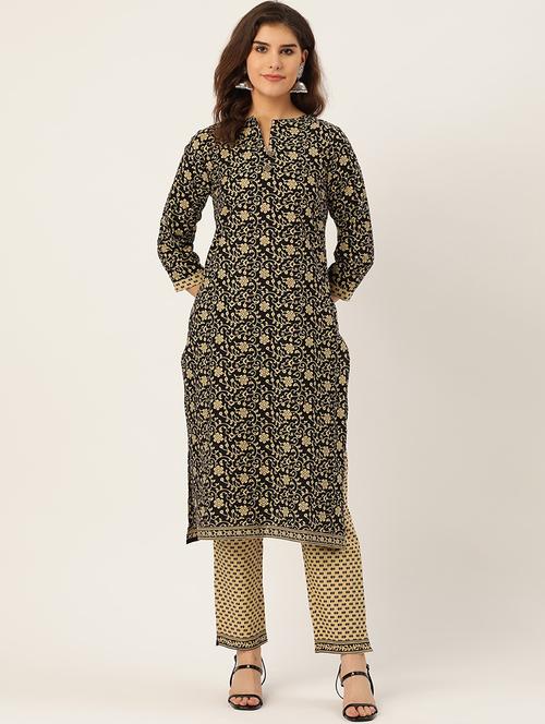 floral kurta pant set - 17529940 - Very Small Image - 1